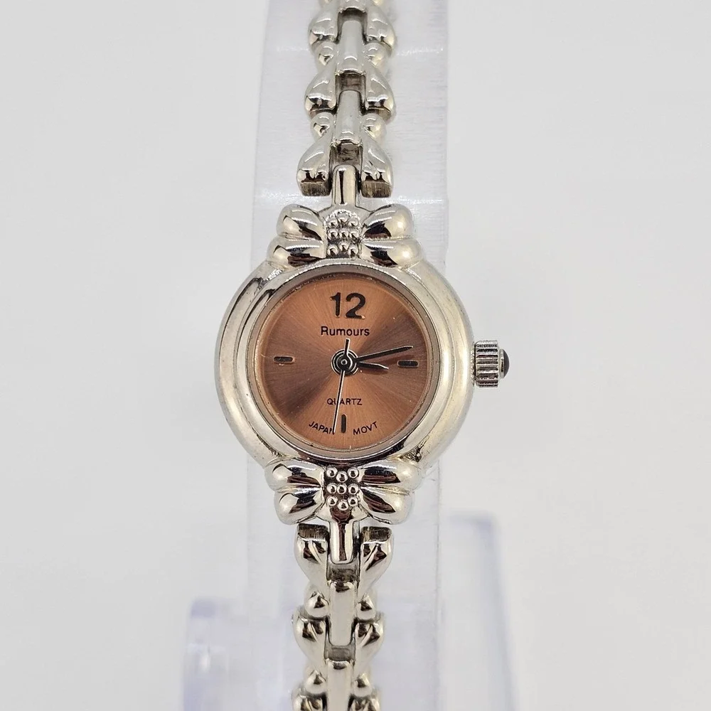 Rumours Women's Watch 19MM Bronze Dial Gray Bracelet Band 6.75